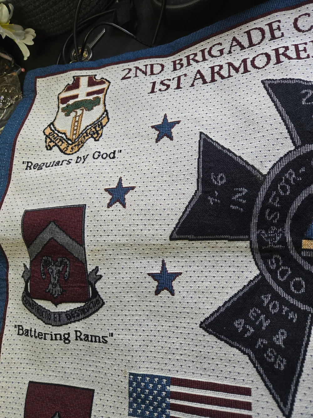 2nd Brigade Combat Team 1st Armored Division Baumholder Germany Patch Tapestry